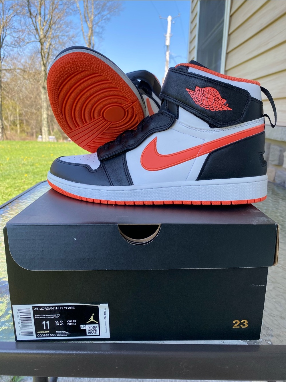 Air Jordan 1 Hi FlyEase Turf Orange
